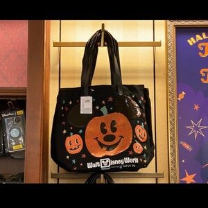 Disney Tote Bag - Halloween Mickey Mouse Pumpkin
